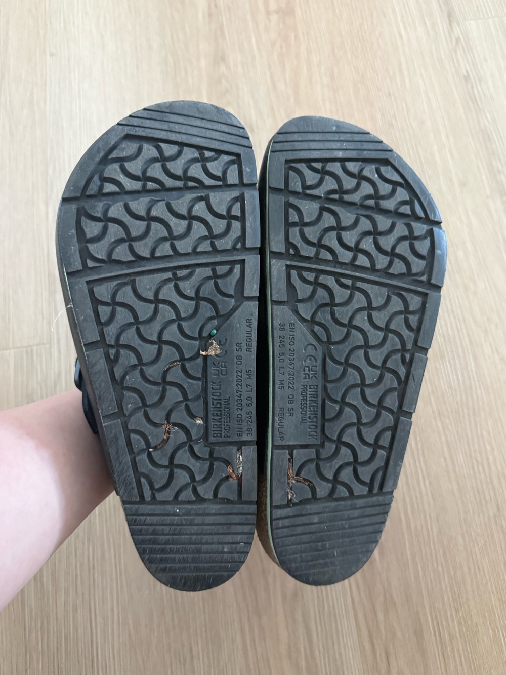 Birkenstock Tokio Pro - Black Leather, EU 38 - Picture 5 of 5